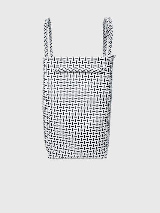 ブラック ジャリ ダブルハンドル トートバッグ