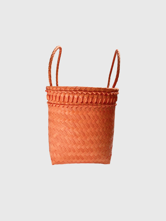 オレンジ ランドスケープ ルリック ハンドバッグ