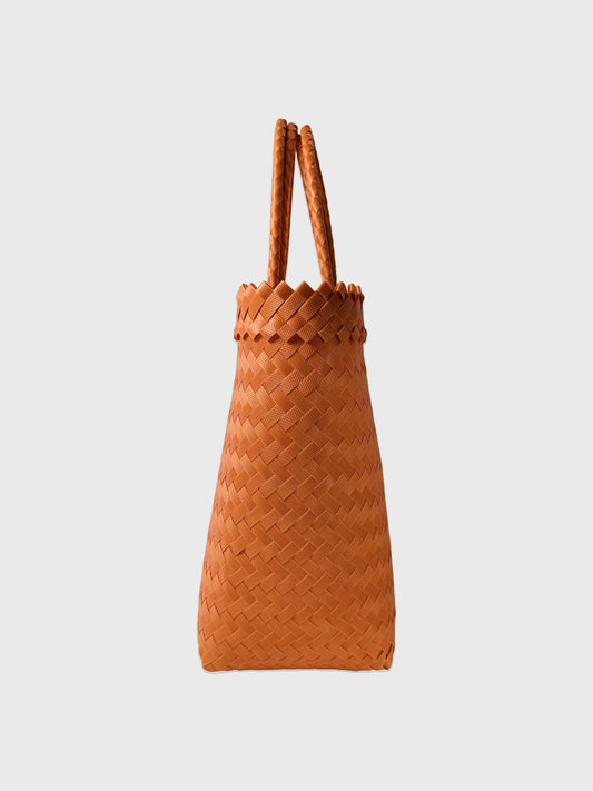 オレンジ ルリック トートバッグ L