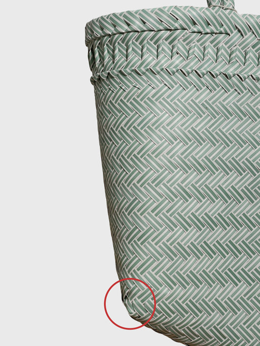 【ワケあり】グリーン ルリック ロングハンドルトートバッグ M