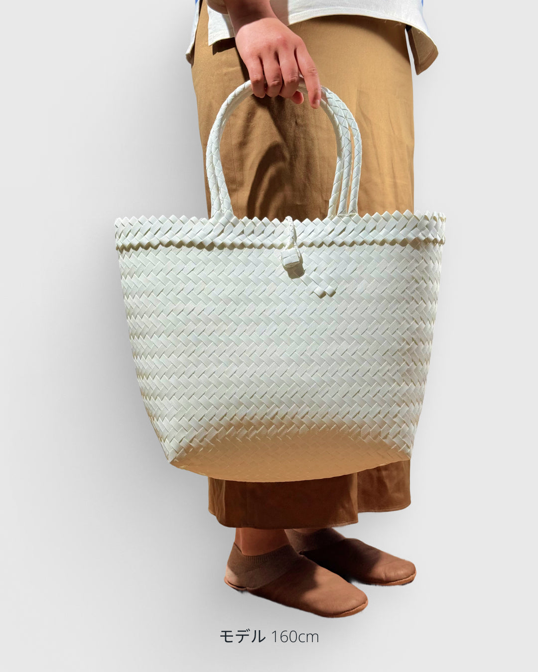 オレンジ ルリック トートバッグ L