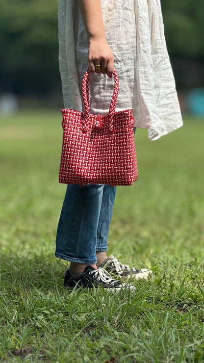 レッド ジャリ ミニハンドバッグ S