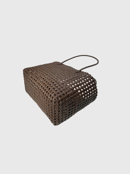 ブラウン ペティ ハンドバッグ