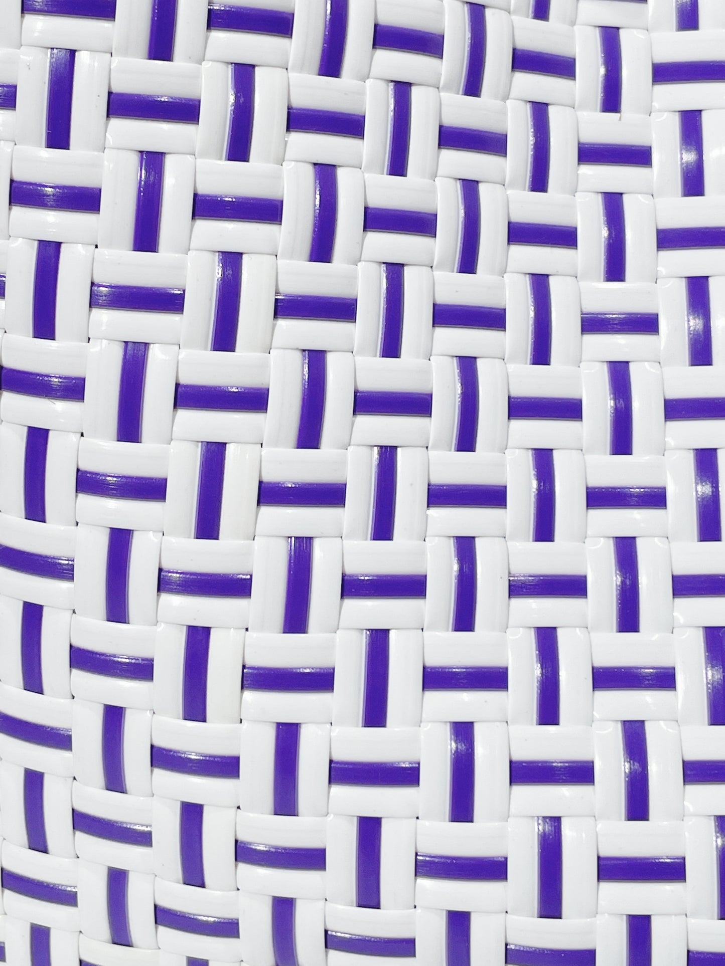 ホワイト パープル ミニハンドバッグ